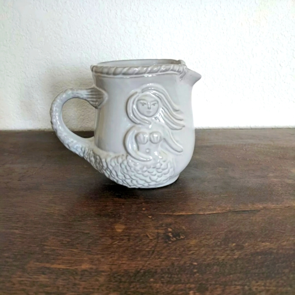 Jonathan Adler Utopia Reversible Mermaid Whale Creamer Retired